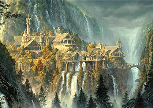 LORDOS Diamond Painting Set - Herr der Ringe - 5D Diamond Painting Pictures with Diamond Painting Accessories for Children and Adults - Crystal Art for Home Wall Decoration 30x40cm von LORDOS