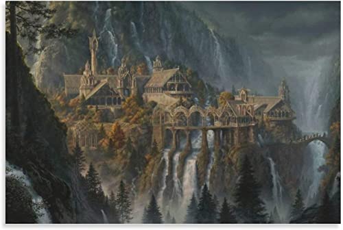LORDOS Malen Nach Zahlen Erwachsene, Herr der Ringe set, Paint by Numbers, Adults, Children,Beginners, DIY Hand-Painted Oil Painting Canvas Kits for Home Decoration, No Frame (50 x 60 cm) von LORDOS