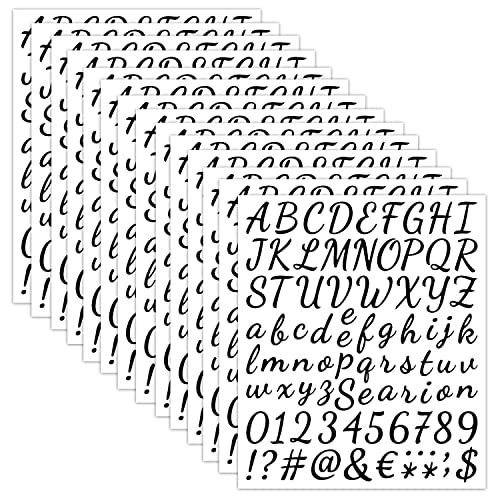 1176 Stück 14 Blätter Selbstklebende Buchstaben Aufkleber Schwarz Vinyl Klebebuchstaben Wetterfest Alphabet Aufkleber Selbstklebende Buchstaben Nummern Aufkleber für DIY Scrapbook Grußkarte 1176 Stück 14 Blätter Selbstklebende Buchstaben Aufkleber Schwarz Vinyl Klebebuchstaben Wetterfest Alphabet Aufkleber Selbstklebende Buchstaben Nummern Aufkleber für DIY Scrapbook Grußkarte von LOREC