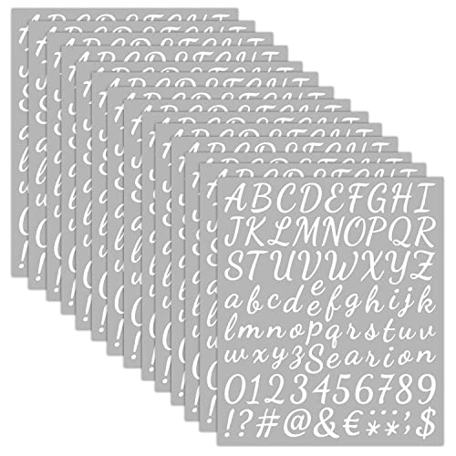1176 Stück 14 Blätter Selbstklebende Buchstaben Aufkleber Weiß Vinyl Klebebuchstaben Wetterfest Alphabet Aufkleber Selbstklebende Buchstaben Nummern Aufkleber für DIY Scrapbook Grußkarte 1176 Stück 14 Blätter Selbstklebende Buchstaben Aufkleber Weiß Vinyl Klebebuchstaben Wetterfest Alphabet Aufkleber Selbstklebende Buchstaben Nummern Aufkleber für DIY Scrapbook Grußkarte von LOREC