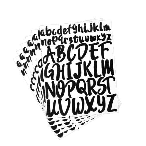 624 Stück 12 Blätter Selbstklebende Buchstaben Aufkleber Schwarz 2,5cm/5cm Hausnummer Aufkleber Vinyl Klebebuchstaben Wetterfest Alphabet Aufkleber Buchstaben zum Aufkleben für DIY Scrapbook Grußkarte 624 Stück 12 Blätter Selbstklebende Buchstaben Aufkleber Schwarz 2,5cm/5cm Hausnummer Aufkleber Vinyl Klebebuchstaben Wetterfest Alphabet Aufkleber Buchstaben zum Aufkleben für DIY Scrapbook Grußkarte von LOREC