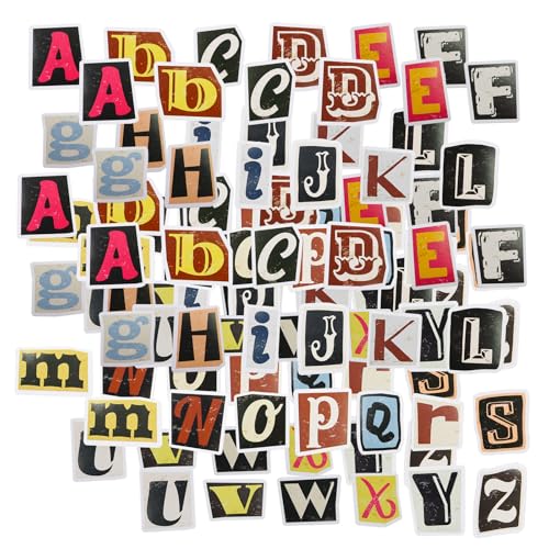 LOREC 208 Stück Selbstklebende Buchstaben Aufkleber Vintage Sticker Vinyl Klebebuchstaben Wetterfest Alphabet Aufkleber Selbstklebende Buchstaben Nummern Aufkleber für DIY Scrapbook Grußkarte-3 LOREC 208 Stück Selbstklebende Buchstaben Aufkleber Vintage Sticker Vinyl Klebebuchstaben Wetterfest Alphabet Aufkleber Selbstklebende Buchstaben Nummern Aufkleber für DIY Scrapbook Grußkarte-3 von LOREC