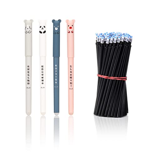 LOREC 8 Stück Cartoon Radierbarer Kugelschreiber Schwarz mit 40 Stück Nachfüllungen 0.35mm Tintenroller Radierbar Erasable Pen Löschbarer Gelstift Panda Gelschreiber Radierbar für Kinder Studenten LOREC 8 Stück Cartoon Radierbarer Kugelschreiber Schwarz mit 40 Stück Nachfüllungen 0.35mm Tintenroller Radierbar Erasable Pen Löschbarer Gelstift Panda Gelschreiber Radierbar für Kinder Studenten von LOREC