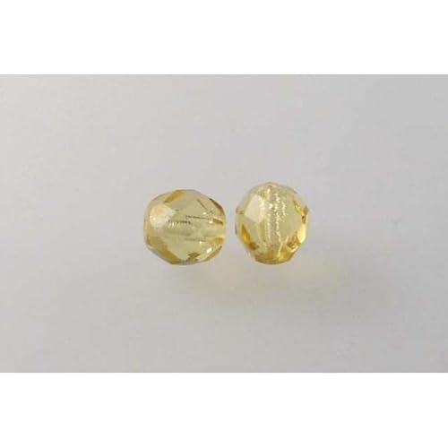 150 Stück feuerpolierte facettierte Perlen, rund, 8 mm, Farbe: 10020, Bohemia Kristallglas, Tschechien 15119001 150 Stück feuerpolierte facettierte Perlen, rund, 8 mm, Farbe: 10020, Bohemia Kristallglas, Tschechien 15119001 von LOSKOSSLTDD1