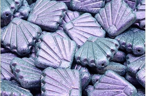 23980-79305 Diafan-Rhombus-Perlen, ca. 72 Stück, 17 x 17 mm, tschechisches Glas, Schwarz 79305 von LOSKOSSLTDD1