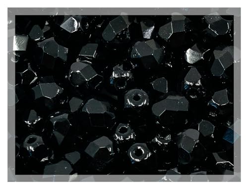 23980 facettierte, feuerpolierte gepresste tschechische Glasperlen, 8 mm, Tiefschwarz, 25 Stück 23980 facettierte, feuerpolierte gepresste tschechische Glasperlen, 8 mm, Tiefschwarz, 25 Stück von LOSKOSSLTDD1