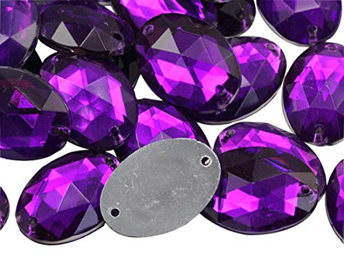 25 x 18 mm, violetter Amethyst, CH05, flache Rückseite, ovale Perlen, Acryl-Strasssteine, Nähen, Kunststoff-Edelsteine mit Löchern für Schmuck, Kleidung, Kleidungsverzierungen, Schuhe, Cosplays 25 x 18 mm, violetter Amethyst, CH05, flache Rückseite, ovale Perlen, Acryl-Strasssteine, Nähen, Kunststoff-Edelsteine mit Löchern für Schmuck, Kleidung, Kleidungsverzierungen, Schuhe, Cosplays von LOSKOSSLTDD1