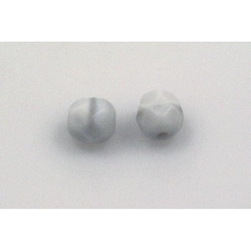 300 Stück feuerpolierte facettierte Perlen, rund, 6 mm, Farbe: 44000, Bohemia Kristallglas, Tschechien 15119001 von LOSKOSSLTDD1