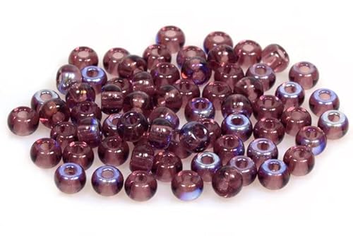300 Stück gepresste Rocailles-Glasperlen, Preciosa Ornela 2/0, Amethyst 28301 (20060–28301), Bohemia Kristallglas, Tschechien 311 19 001 von LOSKOSSLTDD1