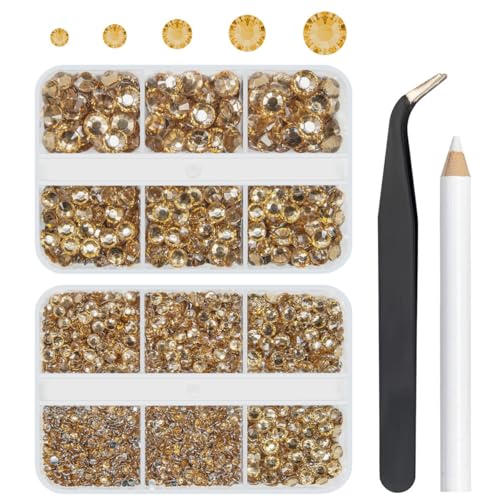 3060 Stück Champagnerharz-Kristall-Strasssteine mit flacher Rückseite, 2 mm, 3 mm, 4 mm, 5 mm, 6 mm, nicht Hotfix-Edelsteine, Kristalle, Diamanten für Becher, Tassen, Flaschen, Basteln, Dekoration, 3060 Stück Champagnerharz-Kristall-Strasssteine mit flacher Rückseite, 2 mm, 3 mm, 4 mm, 5 mm, 6 mm, nicht Hotfix-Edelsteine, Kristalle, Diamanten für Becher, Tassen, Flaschen, Basteln, Dekoration, von LOSKOSSLTDD1