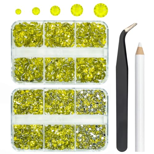 3060 gelbe Harz-Strasssteine, zitronengelb, Harz-Strasssteine, Kristalle, Diamanten, 2 mm, 3 mm, 4 mm, 5 mm, 6 mm, nicht-Hotfix-Edelsteine für Becher, Tassen, Flaschen, Basteln, Körper, Gesicht, 3060 gelbe Harz-Strasssteine, zitronengelb, Harz-Strasssteine, Kristalle, Diamanten, 2 mm, 3 mm, 4 mm, 5 mm, 6 mm, nicht-Hotfix-Edelsteine für Becher, Tassen, Flaschen, Basteln, Körper, Gesicht, von LOSKOSSLTDD1