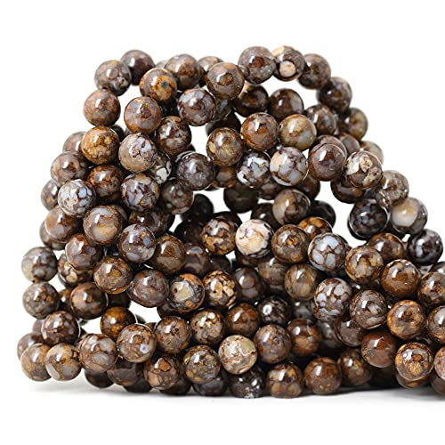 45 Stück 8 mm natürliche Feueropal-Perlen, rund, lose Perlen für Schmuckherstellung, Armband, Halskette, Materialien, 1 Strang, 38,1 cm 45 Stück 8 mm natürliche Feueropal-Perlen, rund, lose Perlen für Schmuckherstellung, Armband, Halskette, Materialien, 1 Strang, 38,1 cm von LOSKOSSLTDD1