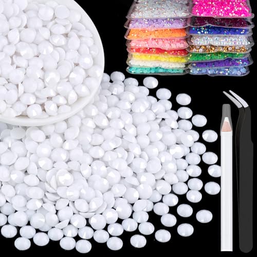 5000 Stück 3 mm große Harz-Strasssteine, weiße flache Rückseite, runde Gelee-Strasssteine, Bedazzling, nicht Hotfix, große Menge, Großhandel für Bastelarbeiten, Kleidung, Flaschen, Becher, Gesicht, 5000 Stück 3 mm große Harz-Strasssteine, weiße flache Rückseite, runde Gelee-Strasssteine, Bedazzling, nicht Hotfix, große Menge, Großhandel für Bastelarbeiten, Kleidung, Flaschen, Becher, Gesicht, von LOSKOSSLTDD1