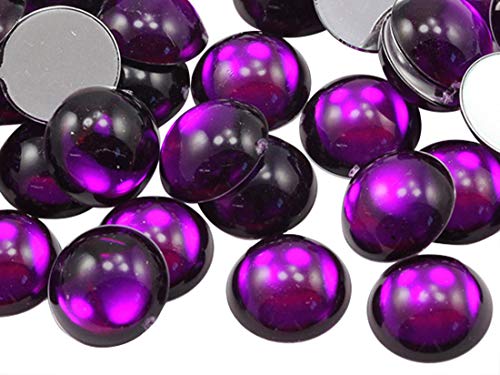 Acryl-Cabochons mit flacher Rückseite, 13 mm, Kunststoff, Edelsteine für Bastelarbeiten, Kostüme, Verzierungen, Kartenherstellung, Schmuck, Cosplay-Schmuck, 50 Stück Acryl-Cabochons mit flacher Rückseite, 13 mm, Kunststoff, Edelsteine für Bastelarbeiten, Kostüme, Verzierungen, Kartenherstellung, Schmuck, Cosplay-Schmuck, 50 Stück von LOSKOSSLTDD1