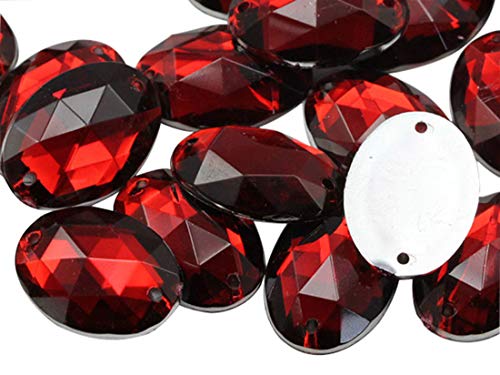 CH17 Roter Rubin CH17, ovale Perlen, Acryl-Strasssteine, zum Nähen, Kunststoff-Edelsteine mit Löchern für Schmuck, Kleidung, Kleidungsverzierungen, Schuhe, Cosplays, Basteln, 20 Stück CH17 Roter Rubin CH17, ovale Perlen, Acryl-Strasssteine, zum Nähen, Kunststoff-Edelsteine mit Löchern für Schmuck, Kleidung, Kleidungsverzierungen, Schuhe, Cosplays, Basteln, 20 Stück von LOSKOSSLTDD1