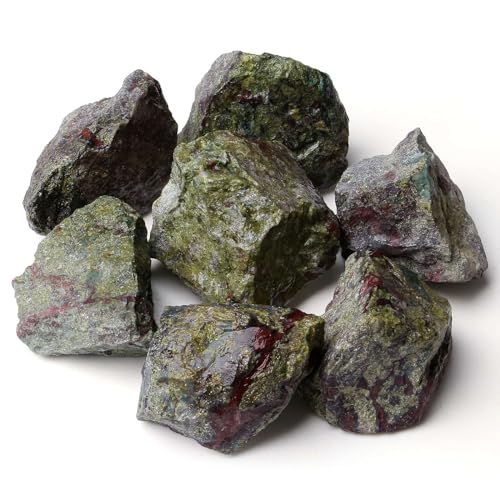 Drachenblut natürliche raue Steine, Kristall, groß, rohe Kristalle, Großpackung, Heilung, Cuarzo-Edelsteine für Reiki-Heilung, Trommelbrunnen, Steine, Drahtwickeln, Dekoration, 4 Stück, 0,2 kg von LOSKOSSLTDD1