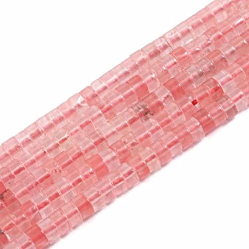 Heishi-Perlen, natürlicher Edelstein, 4 x 2 mm, lose, flach, rund, ungefärbt, Zylinder-Abstandshalter für Armbänder, Ohrringe, Schmuckherstellung, rote Wassermelone, 1 Strang Heishi-Perlen, natürlicher Edelstein, 4 x 2 mm, lose, flach, rund, ungefärbt, Zylinder-Abstandshalter für Armbänder, Ohrringe, Schmuckherstellung, rote Wassermelone, 1 Strang von LOSKOSSLTDD1