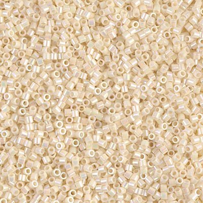 Miyuki Delica Rocailles Rocailles, 15/0 x 15/0 mm, Crystal AB (DBS0051), Glas, Japan, 1 g von LOSKOSSLTDD1