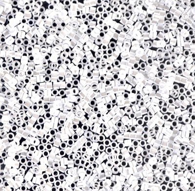 Miyuki Delica Rocailles Rocailles, 15/0 x 15/0 mm, Opaque Cream AB (DBS0157), Glas, Japan, 1 g von LOSKOSSLTDD1