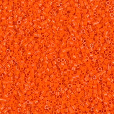 Miyuki Delica Rocailles Rocailles, 15/0 x 15/0 mm, opak rot, AB mattiert (DBS0362), Glas, Japan von LOSKOSSLTDD1