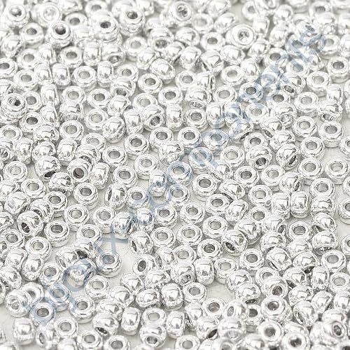 Miyuki Rocailles, rund, Größe 11/0, 50 g, Silber (# D5006), Japan, Glas von LOSKOSSLTDD1