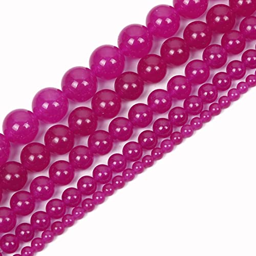 Natursteinperlen, 6 mm tief, Fuchsia, Chalcedon, rund, lose Edelsteine, Energieheilperlen für Armband, Halskette, Ohrringe, Schmuckherstellung, Handarbeit, DIY-Armband, Strang (6 mm, 60 Stück, tiefes Natursteinperlen, 6 mm tief, Fuchsia, Chalcedon, rund, lose Edelsteine, Energieheilperlen für Armband, Halskette, Ohrringe, Schmuckherstellung, Handarbeit, DIY-Armband, Strang (6 mm, 60 Stück, tiefes von LOSKOSSLTDD1