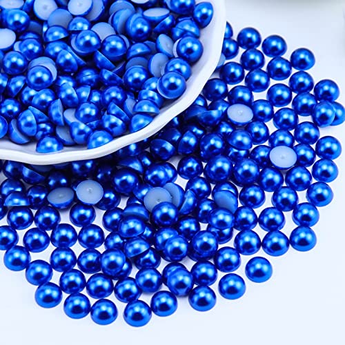 Perlen mit flacher Rückseite, 8 mm, für Bastelarbeiten, Schmuck, Nageldekoration, Scrapbooking, flache Rückseite, Halbperlen, Edelsteine für Crocs, Schuhbecher, lose Kunstperlen, Dunkelblau, 600 Stück Perlen mit flacher Rückseite, 8 mm, für Bastelarbeiten, Schmuck, Nageldekoration, Scrapbooking, flache Rückseite, Halbperlen, Edelsteine für Crocs, Schuhbecher, lose Kunstperlen, Dunkelblau, 600 Stück von LOSKOSSLTDD1