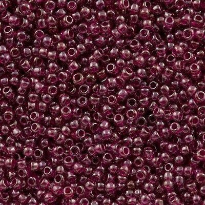 TOHO Rocailles, rund, Größe 11/0, Innenfarbe: helles Amethyst, Fuchsia, gefüttert (# 356), Japan, Glas, 10 g von LOSKOSSLTDD1