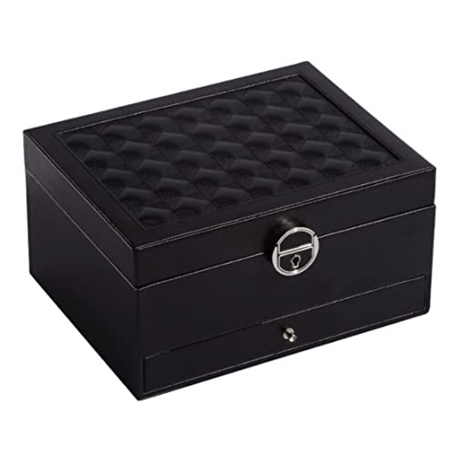 Schmuckkoffer Schmuckkästchen Schmuckbox Schmuckschatulle Abschließbare Schmuckschatulle Organizer groß mit verspiegelten Schubladen Schmuckaufbewahrungskoffer Ohrringkoffer Schmuckschatulle Schmuckau von LOSTIS