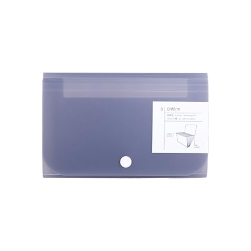 LOSVIP # Fächermappe mit Unterteilung, Akkordeon-Mappe, Organizer, PP-Mappe für Karten, Quittungen oder Wechselgeld, 17,8 x 11,4 cm, 12 mit Laschen und Scheckhülle (Grey, One Size) von LOSVIP