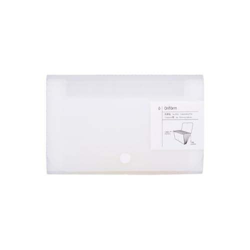LOSVIP # Fächermappe mit Unterteilung, Akkordeon-Mappe, Organizer, PP-Mappe für Karten, Quittungen oder Wechselgeld, 17,8 x 11,4 cm, 12 mit Laschen und Scheckhülle (White, One Size) von LOSVIP