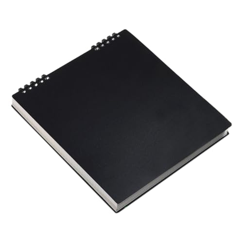 LOSVIP # Journal Notebook Memo Notebook Notepads Grids Writing For Sketching Scribbling Journal Refillable Notebooks (Black, One Size) von LOSVIP