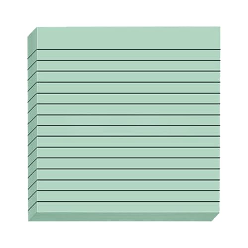 LOSVIP # Linierte Haftnotizen, 3 x 3, in Farben, selbstklebender Notizblock mit Haftkraft, Notizblöcke, 3 x 3, große quadratische Haftnotizen für Treffen zu Hause, in der Schule (B, One Size) von LOSVIP