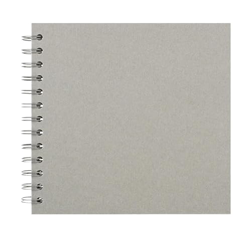 LOSVIP # Sammelalbum, 17,8 x 17,8 cm, DIY-Sammelalbum, Hardcover, Kraftpapier, Fotoalben, 20 Blätter, Erinnerungsbuch für die Familie, Hochzeit (Grey, One Size) von LOSVIP