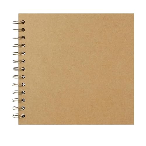 LOSVIP # Sammelalbum, 17,8 x 17,8 cm, DIY-Sammelalbum, Hardcover, Kraftpapier, Fotoalben, 20 Blätter, Erinnerungsbuch für die Familie, Hochzeit (Khaki, One Size) von LOSVIP