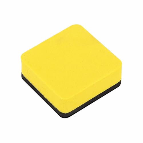 LOSVIP # Whiteboard-Radiergummi, Trockenradierer, Tafelradierer, Trockenradierer für Whiteboards, Whiteboard-Radiergummis für im Klassenzimmer, 8 Farben, quadratisch, 5,1 x 5,1 x (Yellow, One Size) von LOSVIP