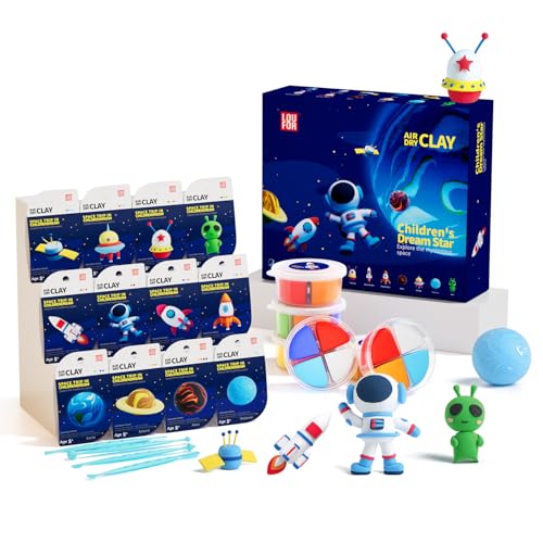 LOUFOR Modelliermasse Lufttrocknend - Lufttrocknender Ton Set, Ultraleichter & Soft, Sicher & Ungiftig, 12 Kisten DIY Magische Knete mit Werkzeugen, Kreative Basteln Spielzeug Geschenke für Kinder LOUFOR Modelliermasse Lufttrocknend - Lufttrocknender Ton Set, Ultraleichter & Soft, Sicher & Ungiftig, 12 Kisten DIY Magische Knete mit Werkzeugen, Kreative Basteln Spielzeug Geschenke für Kinder von LOUFOR