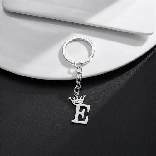 1 Stück Silber Buchstaben Schlüsselanhänger A–Z, Alphabet Anhänger für Auto und Taschen 1 Stück Silber Buchstaben Schlüsselanhänger A–Z, Alphabet Anhänger für Auto und Taschen von LOUKEKE