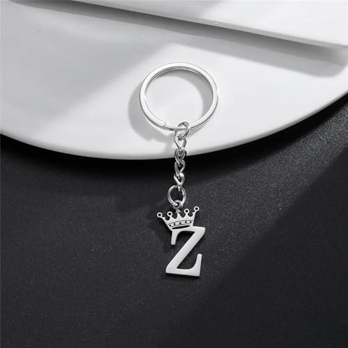 1 Stück Silber Buchstaben Schlüsselanhänger A–Z, Alphabet Anhänger für Auto und Taschen 1 Stück Silber Buchstaben Schlüsselanhänger A–Z, Alphabet Anhänger für Auto und Taschen von LOUKEKE