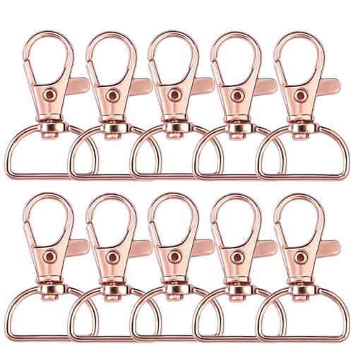 10 Stück Drehhaken Schlüsselanhänger Clip D-Ring Lanyard Hardware für Schlüsselanhänger Herstellung Brieftasche DIY Handwerk 10 Stück Drehhaken Schlüsselanhänger Clip D-Ring Lanyard Hardware für Schlüsselanhänger Herstellung Brieftasche DIY Handwerk von LOUKEKE