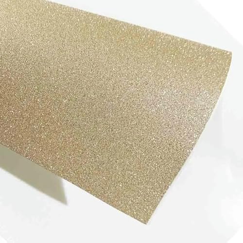 50 Blatt Glitzerpapier – 10 Farben, eine Seite fusselfrei – Quadratisch 15 cm, 20 cm, A4 – Zum Basteln, Origami, Scrapbooking, Kartenherstellung von LOUKEKE