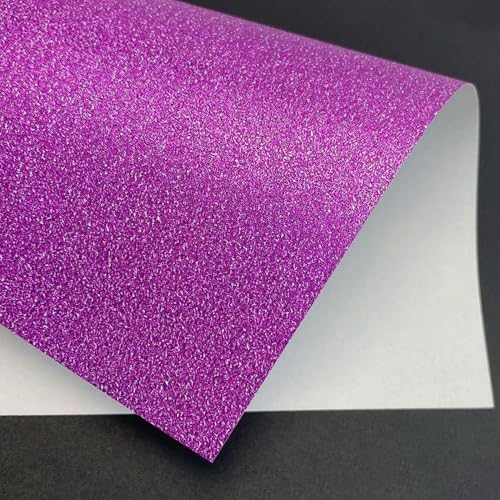 50 Blatt Glitzerpapier – 10 Farben, eine Seite fusselfrei – Quadratisch 15 cm, 20 cm, A4 – Zum Basteln, Origami, Scrapbooking, Kartenherstellung von LOUKEKE