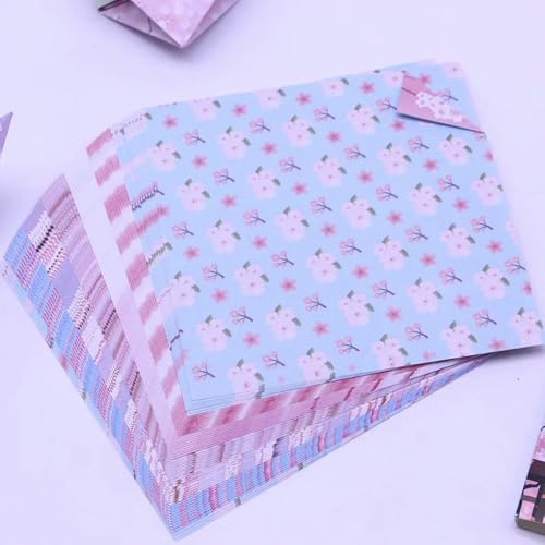 LOUKEKE 50 Stück 15 cm quadratisches Origami-Papier, doppelseitig, florales Faltpapier, Sakura-Bastelpapier, handgefertigt, DIY, Scrapbooking, Basteldekoration LOUKEKE 50 Stück 15 cm quadratisches Origami-Papier, doppelseitig, florales Faltpapier, Sakura-Bastelpapier, handgefertigt, DIY, Scrapbooking, Basteldekoration von LOUKEKE