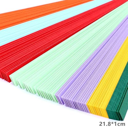 540 Blatt Sakura Origami-Sterne Papierstreifen Glücksstern Origami-Dekoration Faltpapier DIY Handkunst Bastelbedarf von LOUKEKE