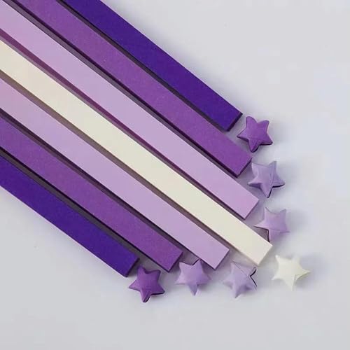 540 Stück doppelseitiges Origami-Sternpapier, Glücksstern-Dekorationspapier zum Falten von Glückssternen, DIY-Handkunsthandwerk von LOUKEKE