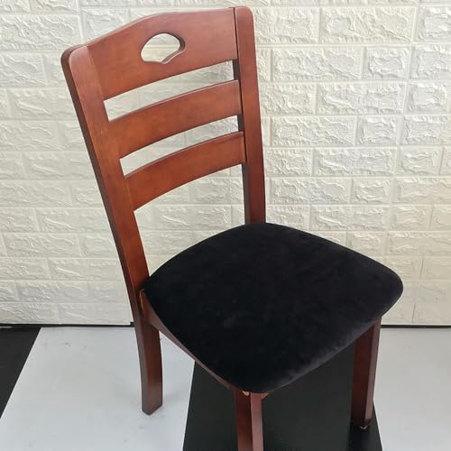 LOUKEKE 1/4 Stück Samtstoff Weiche Sitzkissenbezüge Stretch-Stuhlbezug Schonbezüge Für Hotel Bankett Esszimmer Wohnzimmer von LOUKEKE