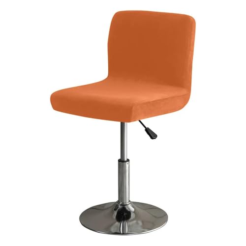 LOUKEKE 1 PC Weiche Barstuhlhussen Samtstoff Kurze Rückenlehne Hocker Sitzhussen Stretch Elastische Hotel Bankett Esszimmer Kleine Stuhlhülle von LOUKEKE