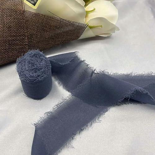 LOUKEKE 1 Rolle Rosen Spitzenband Cinta Chiffon Seidenband Blumen Hochzeitsspitze für Krawatten Handgemachte zerrissene Blumenstrauß-Wrap-Dekoration LOUKEKE 1 Rolle Rosen Spitzenband Cinta Chiffon Seidenband Blumen Hochzeitsspitze für Krawatten Handgemachte zerrissene Blumenstrauß-Wrap-Dekoration von LOUKEKE