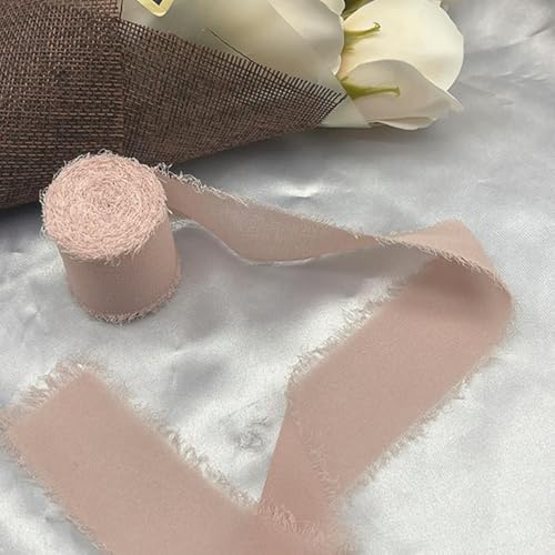 LOUKEKE 1 Rolle Rosen Spitzenband Cinta Chiffon Seidenband Blumen Hochzeitsspitze für Krawatten Handgemachte zerrissene Blumenstrauß-Wrap-Dekoration LOUKEKE 1 Rolle Rosen Spitzenband Cinta Chiffon Seidenband Blumen Hochzeitsspitze für Krawatten Handgemachte zerrissene Blumenstrauß-Wrap-Dekoration von LOUKEKE