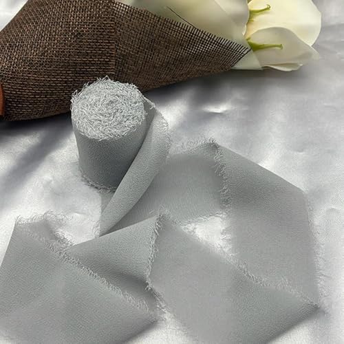 LOUKEKE 1 Rolle Rosen Spitzenband Cinta Chiffon Seidenband Blumen Hochzeitsspitze für Krawatten Handgemachte zerrissene Blumenstrauß-Wrap-Dekoration LOUKEKE 1 Rolle Rosen Spitzenband Cinta Chiffon Seidenband Blumen Hochzeitsspitze für Krawatten Handgemachte zerrissene Blumenstrauß-Wrap-Dekoration von LOUKEKE